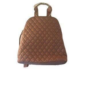 Like Dreams Dusty Rose Pink Quilted Backpack Gold Ring Convertible Purse Bag